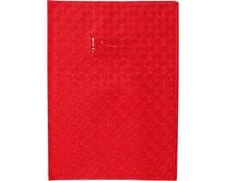 Boekbeschermer A4 - Kaarthouder omslag - Schoolwerk beschermen - Ondoorzichtig PVC - 21x297 cm - Rood