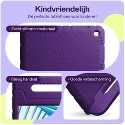 HappyCase Kinder Tablethoes Geschikt voor Lenovo Tab M11/K11 | Kindvriendelijke Hoes | Beschemhoes | Kinderhoes | met Handvat en Standaard | Paars — thumbnail 3