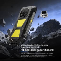 Blackview ROCK 2 Pro Robuuste Smartphone 5G - Gemini AI - 32GB RAM - 256GB ROM - 6.67 inch 120Hz - 15000mAh - IP68/IP69K - Android 16 Robuuste Telefoon - NFC - GPS - OTG - Geel — thumbnail 8