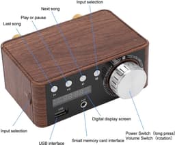 Krachtige Mini Audio Versterker 2.0 HiFi Stereo met Bluetooth 5.0 en USB Input — thumbnail 5