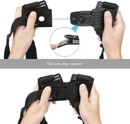 TOVBMUP Dubbele trimmerriemen - Bosmaaierriemen - Verstelbare grasmaaierriemen - Dubbele riemen - Comfortabel en verstelbaar - geschikt voor bosmaaier, grasmaaier, trimmer - Zwart — thumbnail 5