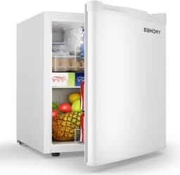 LUMÉ STORE Mini Koelkast - Minibar - Mini Vriezer - 46L - Vriesvak - 7 Standen - Energiezuinig - Stil - Omkeerbare Deur - Wit — thumbnail 1