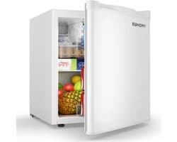 LUMÉ STORE Mini Koelkast - Minibar - Mini Vriezer - 46L - Vriesvak - 7 Standen - Energiezuinig - Stil - Omkeerbare Deur - Wit