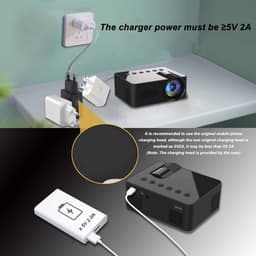 OmGoods - Dailygoody - Miniprojector - HD 1080P - Oogbescherming - Draagbare Projector - Binnen en Buiten - Videoprojector - Geschikt voor Thuisbioscoop — thumbnail 4
