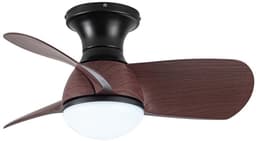CristalRecord - Plafondventilator Epona Mini Ø 64 cm hout zwart — thumbnail 1