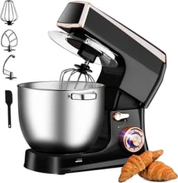 Keukenmachine - Mixer Foodprocessor - Bakken en Koken - Krachtige Motor - 7.5 Liter - Zwart — thumbnail 3
