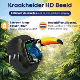 AngelTech Ultra GPS Horloge Kind Met Simkaart 4G – SOS knop – Smartwatch Kinderen – Whatsapp - HD Camera en Videobellen – Smartwatch Kind – GPS Tracker Kind – Smartwatch Kids - Elke polsmaat - Zwart — thumbnail 8