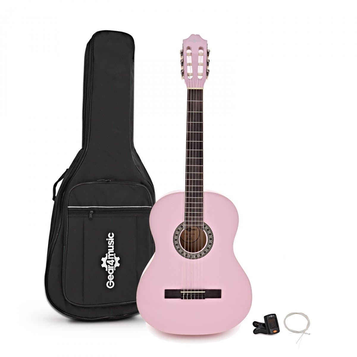 Klassiek Gitaarpakket van Gear4music, Roze — afbeelding 1