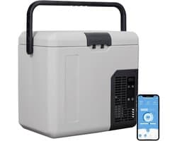 DnA® Koelbox Elektrisch - Compressor Koelbox - Camping Koelkast - Camping Koelkast Electrisch - Grijs - 48cm x 33cm x 42cm