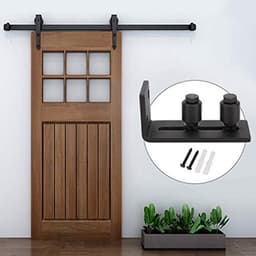 schuifdeur-schuurdeurvloergeleiders, schuurdeurgeleider voor wandmontagesysteem en verstelbare onderrol, deurbeslagaccessoire (A) — thumbnail 4
