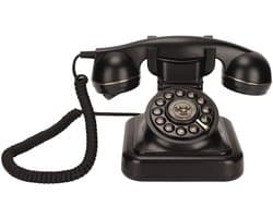Vt products - Vintage Vaste Telefoon - Klassieke Stijl - Retro Design - Ouderwetse Telefoon met Draaischijf - Perfect voor Thuiskantoor en Cafe