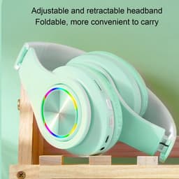 VT Goods - Draadloze Bluetooth-koptelefoon - Ruisonderdrukking - Opvouwbaar - Groente - Over-ear - Geschikt voor telefoons en laptops — thumbnail 4
