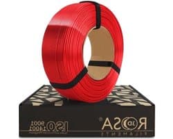 Zijde PLA Filament - 3D Print Materiaal - Gedetailleerd Printen - Biologisch Afbreekbaar - 175 mm 1 kg - Rood