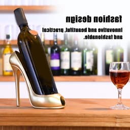Leuke Hakken Fleshouder van Hars, Unieke Wijnglashouder in Schoenvorm voor Decoratie en Organisatie — thumbnail 3