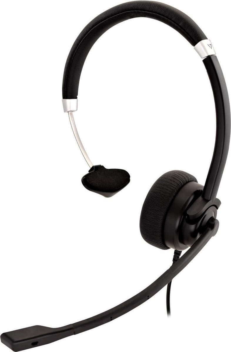 Headphones with Microphone V7 HU411 Black — afbeelding 1