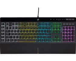 Corsair K55 RGB Pro - Gaming Toetsenbord - Membraam toetsen - Qwerty  Zwart