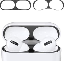 kwmobile anti-stof sticker geschikt voor Apple AirPods Pro - Stofbeschermer in zwart — thumbnail 1