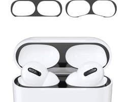 kwmobile anti-stof sticker geschikt voor Apple AirPods Pro - Stofbeschermer in zwart