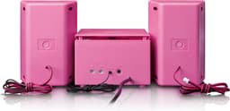 Lenco MC-013 - Stereo set met CD speler, AUX en stickersset - Roze — thumbnail 5