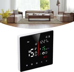 Digitale Thermostaat - Slimme Regelaar - Temperatuur Beheer - App Bediening - AC 90-240V - Zwart — thumbnail 5