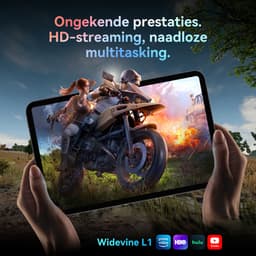 TABWEE Tablet - T60 Pro Tablet - 10000 mAh - 13.4 Inch FHD - met over-ear hoofdtelefoon - 24GB RAM - 256GB ROM - Android 15 Tablet - SD 2TB - 5G WIFI - Grijs — thumbnail 5