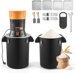 VEVOR Elektrische Graanmolen 53 Liter, Specerijenmolen 600 W, Specerijenmolen met Gegalvaniseerde en Scherpe Messen, Verpulveraar voor Droge Granen, Specerijen, Muesli, Koffie, Maïs 500x385x880 Mm — thumbnail 1