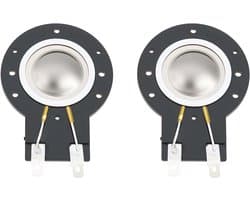 Luidspreker Diafragma - Reparatie Kit - Originele Vervanging - Zwart - Geluidskwaliteit - 25.4mm 4.1-8 Ohm - Compatibel met Diverse Modellen - 2 stuks
