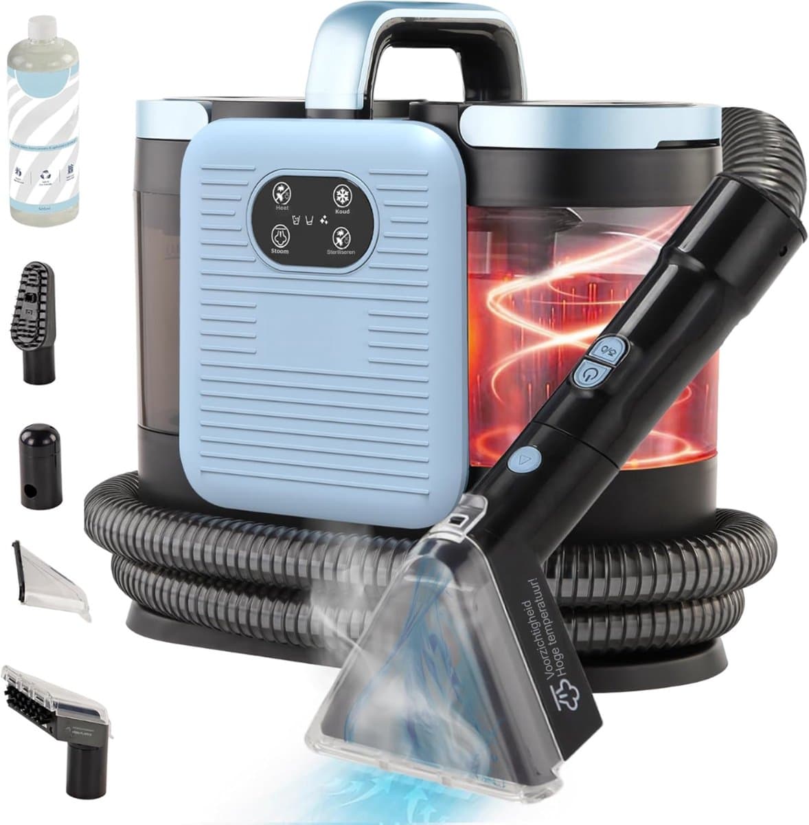RONN® Tapijtreiniger machine - Tapijtreiniger - Tapijtreiniger apparaat - Blauw/Zwart - ‎‎40cm x 28cm x 42cm — afbeelding 1