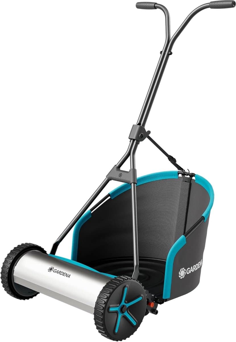 Kooimesmaaier - Handgrasmaaier - Engels Gazon Maaien - Wrijvingsloze Technologie - 40 cm Maaibreedte - Grijs — afbeelding 1