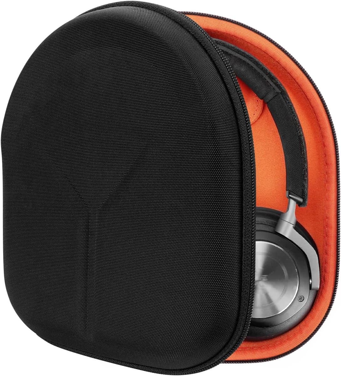 Hoofdtelefoon Hardcase - Reis Hoofdtelefoonhoes - Bescherming Onderweg - Kabelopslag Compartiment - 215x185x6 cm - Zwart — afbeelding 1