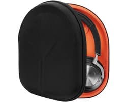 Hoofdtelefoon Hardcase - Reis Hoofdtelefoonhoes - Bescherming Onderweg - Kabelopslag Compartiment - 215x185x6 cm - Zwart