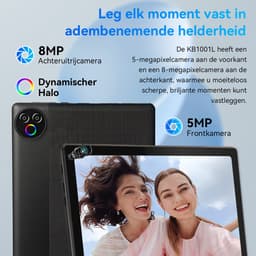Hotlight KB1001L - Android 15 Tablet - 10.1 inch - 20(3+17)GB RAM/64GB ROM - Met Toetsenbord, Muis, Oordopjes & Bescherming – 5000mAh - Zwart — thumbnail 3