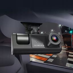 Dashcam Drievoudige Camera - Achteruitrijcamera met Touchscreen & 64GB SD-kaart - 1080P Full HD Parkeermodus — thumbnail 5