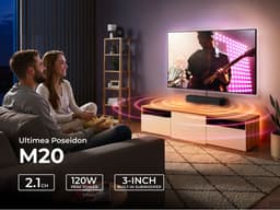ULTIMEA Poseidon Serie 2.1 Soundbar voor TV – met ingebouwde Subwoofer, App-besturing, Bluetooth 5.4 — thumbnail 2