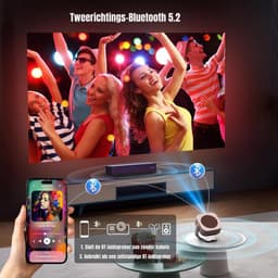 Aurixi® Mini beamers - Projector - Mini beamer - Wit - ‎25cm x 23cm x 20cm — thumbnail 4