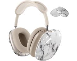 Beschermhoes voor Over-Ear Hoofdtelefoon - Zacht TPU - Krasbestendig - Keramisch Wit