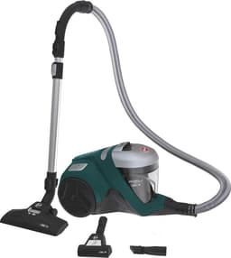 Stofzuiger zonder zak - Cilinderstofzuiger allergie - Hygiënisch huishouden - HEPA 13 filter - 2L reservoir 7m kabel - Groen grijs — thumbnail 1