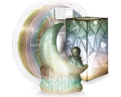 Transparant Glitter PLA Filament 1,75 mm - 1 kg Spoel voor 3D Printers