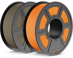 PLA Filament - 3D Print Materiaal - Modelbouw - Mat Uiterlijk - 1.75mm 2.2KG - Oranje & Klei