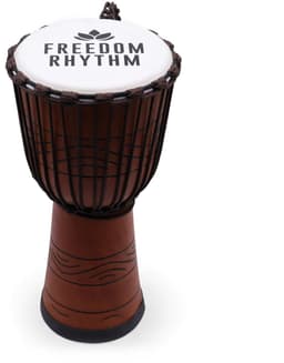 Grote professionele djembe - Freedom Rhythm (hoog) - 50 cm (22 cm diameter) — thumbnail 2