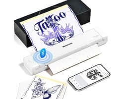 Tattoo Printer – Tattoo Stencil Printer – Tattooprinter – Tattoo Overdracht Printer – Thermal Tattoo Printer – Compact En Lichtgewicht – Anti-Rimpelmodus Voor Strakke Stencils