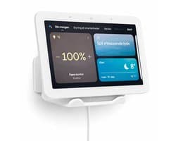 Google Nest Hub Wandhouder Wit – Muurbeugel Google Nest Hub 2e Generatie – Wall Mount Smart Display – Ruimtebesparende Houder – Slimme Home Accessoire – Strak Design voor Keuken, Slaapkamer en Woonkamer