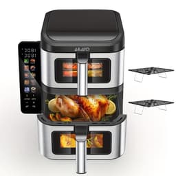 Heteluchtfriteuse – Airfryer – Friteuse – Luchtfriteuse – Digitale Oven – 11 Liter Capaciteit – Dubbele Mand met Cook & Sync Systeem — thumbnail 1