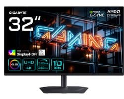 GIGABYTE MO32U24 - 4K UHD QD-OLED Gaming Monitor - 240Hz - 32 Inch