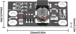 Mini DC-DC Boost Step Up Converter - 5V - 12V - PCB Board - Lithiumbatterij - Boost — thumbnail 4