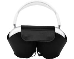Phreeze Koptelefoon Hoes Universeel Hygienisch Zwart - Koptelefoon Case - Opbergcase Hoofdtelefoon - Geschikt voor o.a JBl, Sony, Bose - Zacht PU leer - Zwart — afbeelding 1