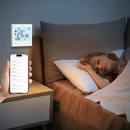 Wifi Inbouw Thermostaat | Touchscreen | Wifi | App bediening | Inbouw standaard doos | Programmeerbaar schema | Tuya | Wit — thumbnail 4