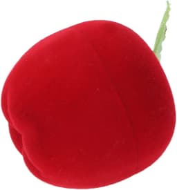 Opbergdoos voor ringen in rode appelvorm - ideaal voor Valentijnsdag en jubileumvieringen — thumbnail 2