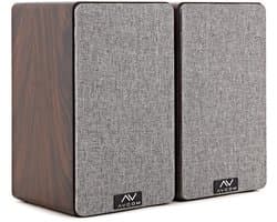 AVCOM 6 boekenplank luidspeakerpaar, walnoot