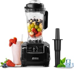 Krachtige Blender - Keukenmachine - Smoothies Maken - 1500 Watt Vermogen - 2 Liter Inhoud - Zwart — thumbnail 1